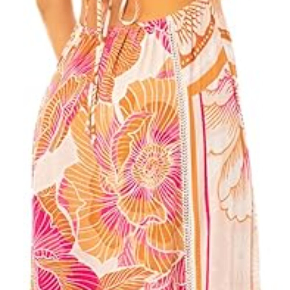Maaji Mexican Floral Remi Midi Dress in Large - Pink - Picture 3 of 9
